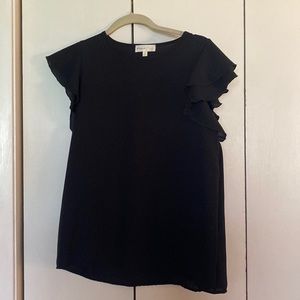NWOT Flutter Sleeve Blouse